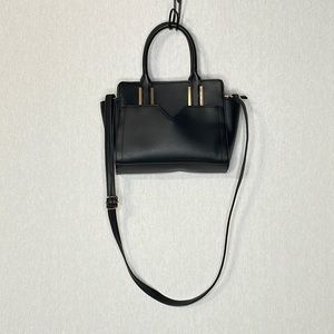 No brand, Hand/crossbody black satchel bag.